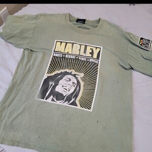 Bob Marley ZION super grunge band Tee Men's SZ M holes wear Patch comfort punk